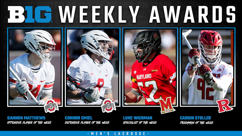 Ohio State Maryland And Rutgers Earn Weekly Lacrosse Awards